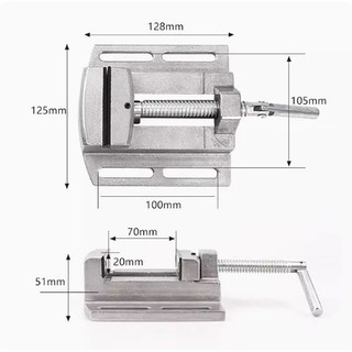 Ê tô để bàn MINIQ 2.5 inch, kẹp chắc chắn, hợp kim nhôm cao cấp, độ mở 68mm