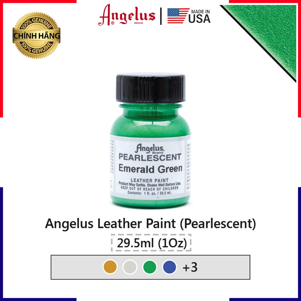Màu vẽ da, vải Angelus Leather Paint (Pearlescent) - 29.5ml (1Oz)