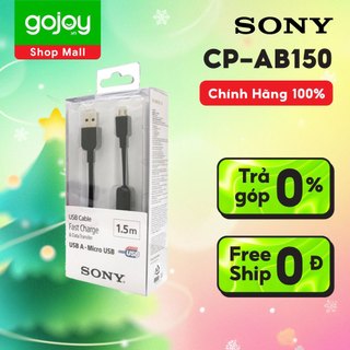 Cáp microusb sony 1,5m cp-ab150/bc ww chính hãng - hàng phân phối