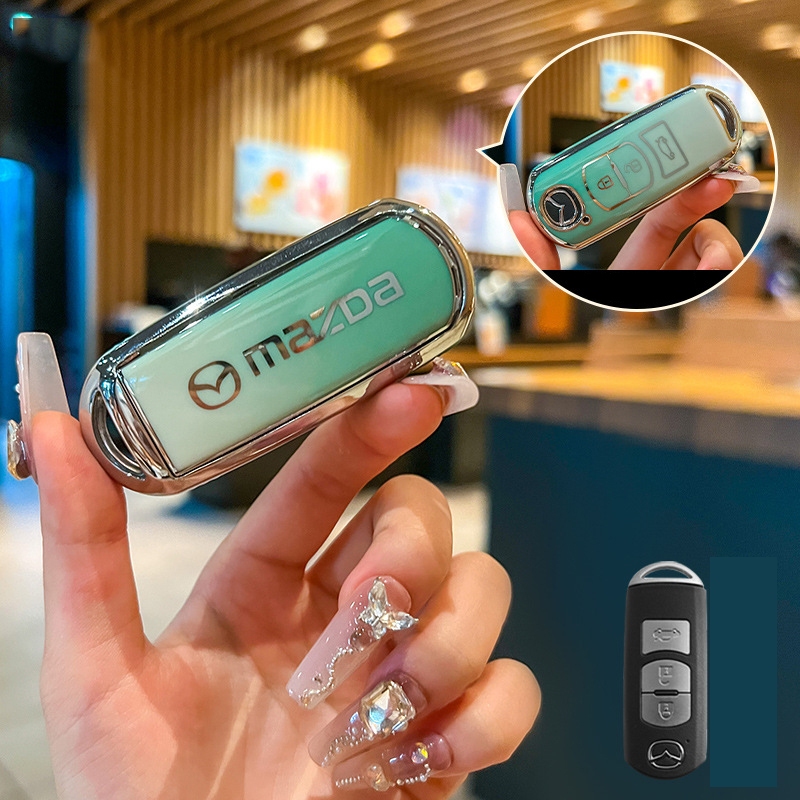 Ốp  bảo vệ chìa khoá xe ô tô Mazda CX5, Mazda CX8, Mazda 3, Mazda 6, Mazda 2