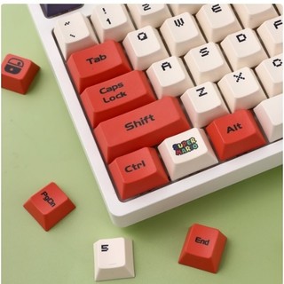 Nút bàn phím Mario Keycap set – PBT Double-Shot - Cherry profile - 123 nút dùng cho bàn phím cơ
