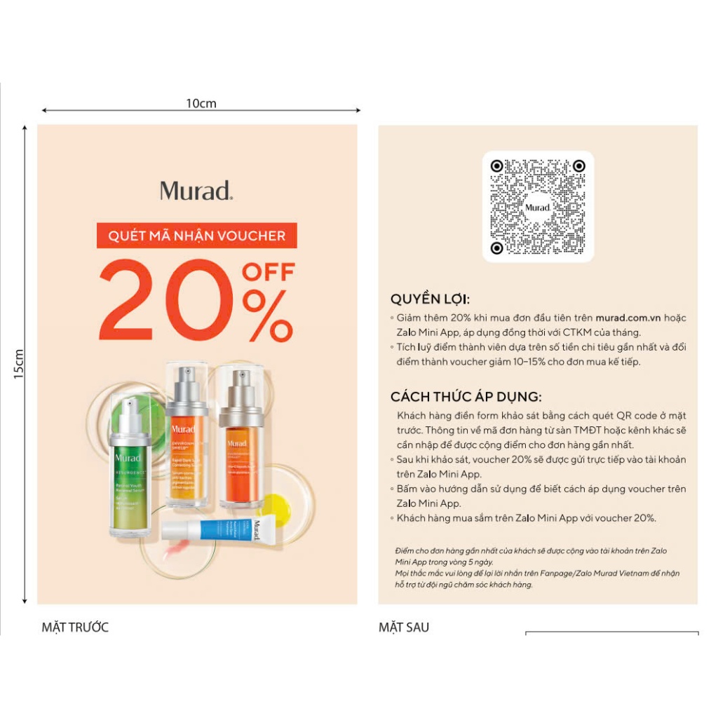 [Quà tặng] Leaflet MURAD VC