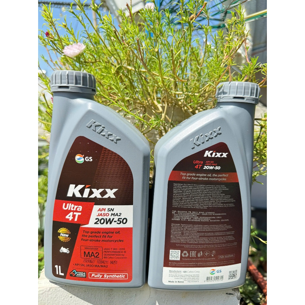 Nhớt số kixx 20w50 SN fully synthetic 1L (Tổng hợp toàn phần)