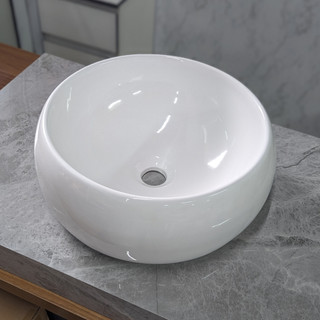 Chậu rửa mặt - Lavabo tròn đặt bàn 620 (KT 40cm)