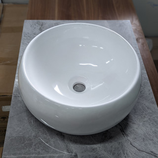 Chậu rửa mặt - Lavabo tròn đặt bàn 620 (KT 40cm)