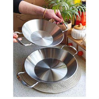 Chảo Inox Ốp La Có Quai, Chảo Đúc Cao Cấp Dùng Bếp Từ Chockmen 20cm CKM66  24cm CKM67