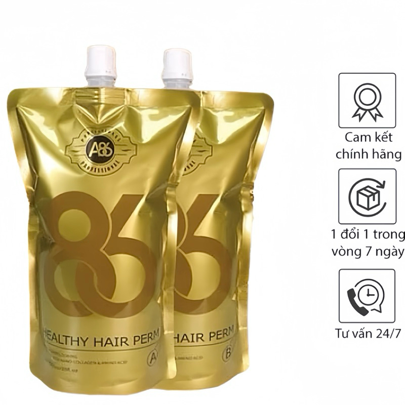 Thuốc Uốn Duỗi A86 Màu (Vàng) Mùi Thơm Dễ Chịu 1000ml