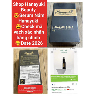(Chính hãng Date 2026) SERUM NÁM HANAYUKI- HANA MELASMA