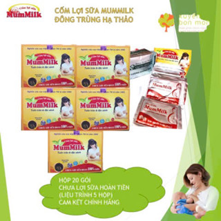 5 hộp Cốm lợi sữa Mummilk chính hãng - cốm lợi sữa cho mẹ sau sinh của viện phụ sản Tw