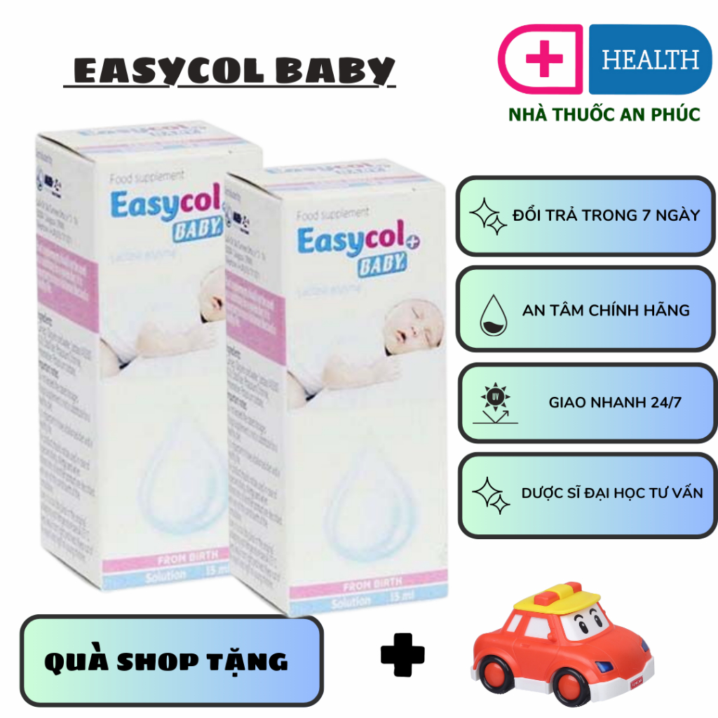 [CHÍNH HÃNG]  Easycol Baby + hỗ trợ làm giảm các triệu chứng rối loạn tiêu hóa