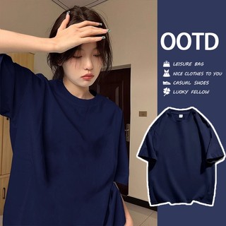  Áo thun trơn tay ngắn Unisex Cotton 100% cổ tròn phông trơn nam nữ 260gsm mịn thoáng mát dễ phối đồ 