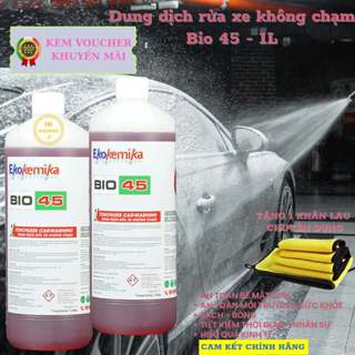  Dung dịch rửa xe không chạm Nước rửa xe bọt tuyết chính hãng Ekokemika Bio 45 loại 1 lít 