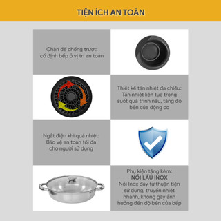 Bếp Từ Đơn BlueStone ICB-6603 | 2000W – Nấu Nhanh, Không Khói | Mặt Kính Chịu Lực – Điều Khiển Cảm Ứng | BH 2 Năm