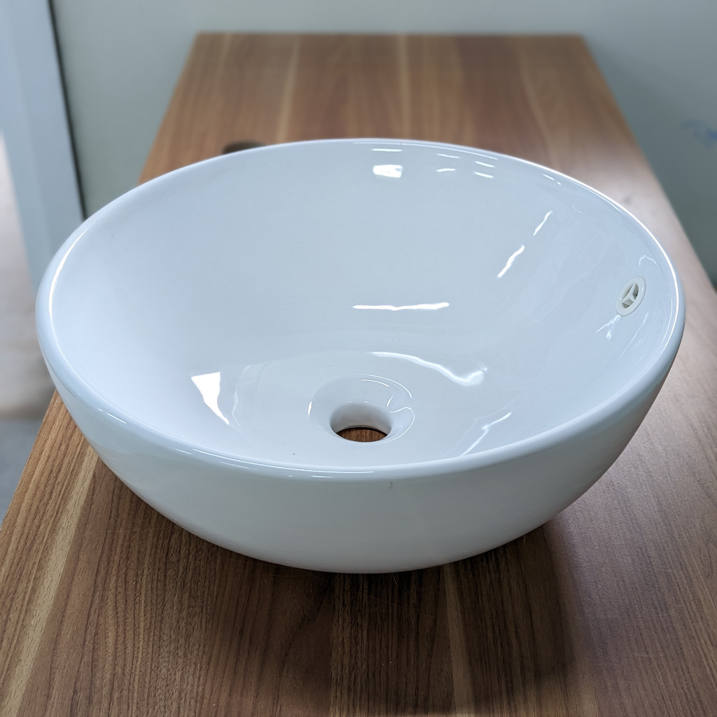 Chậu rửa mặt - Lavabo bát đặt bàn 2005 size lớn (KT 41x17cm)