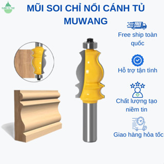  Mũi soi gỗ Mũi phay chỉ nổi MUWANG cốt 12.7mm – Soi phào cánh tủ khung tranh viền gỗ 