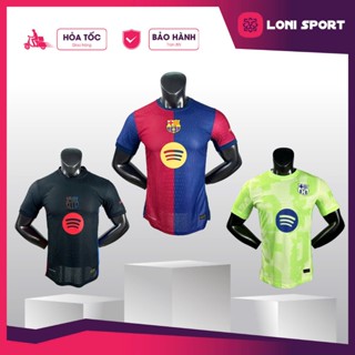 [Bản Player xịn] Áo bóng đá Barca-xanh-đỏ /đen/ xanh chuối mùa giải 24/25. Hàng nhập nguyên chiếc từ Thái Lan.