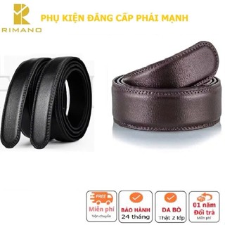  Bản 3,0cm & 3,5cm Dây Thắt lưng Nam làm bằng DA BÒ THẬT dây tự động có 2 màu lựa chọn Đen & Nâu  Không mặt khóa  