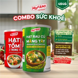   Tặng 2 gói  COMBO SỨC KHỎE Gia Vị Nấu Ăn Hạt Tôm 454g & Hạt Rau Củ Măng Tây 454g an toàn dinh dưỡng 