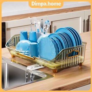 Dimpa.home Giá để bát rổ úp chén bát kệ đựng bát Khay Nhựa Úp Chén Bát Ráo Nước Rổ úp bát đĩa có khay hứng nước