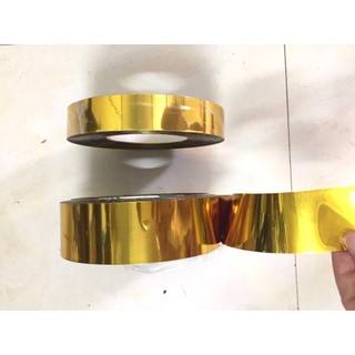 cuộn bo viền tráng gương vàng bản 3cm dài 50m
