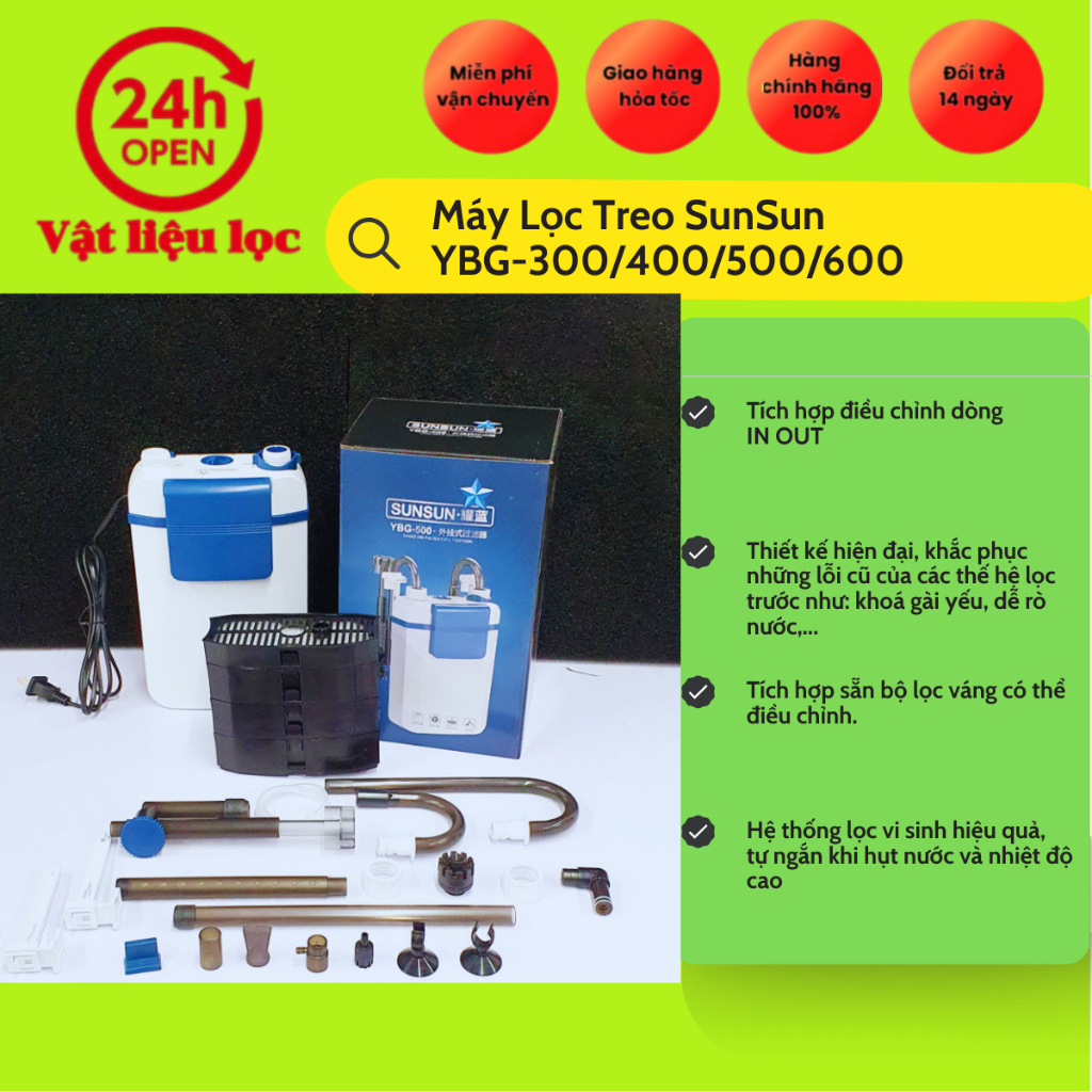 Máy Lọc Treo SunSun YBG-300/400/500/600