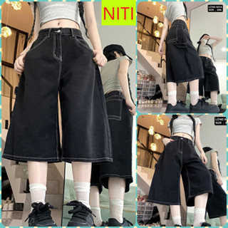   NCTD9014  QUẦN JEANS NGỐ LỬNG NỮ LƯNG CAO TÚI THÒNG SAU MÀU ĐEN CHỈ NỔI LAI CUỐN SIÊU CÁ TÍNH HOT HIT ĐỈNH CAO 