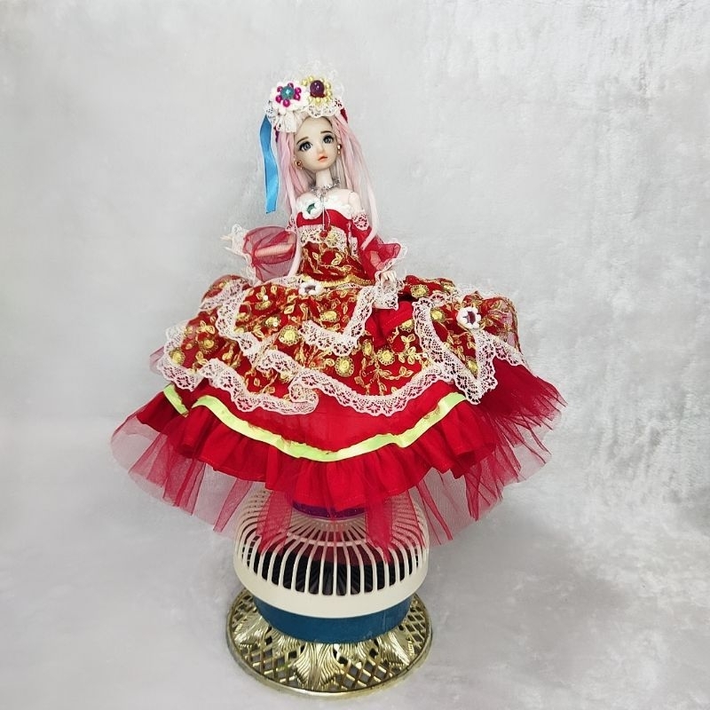 Bộ Váy búp bê và phụ kiện thời Trang Hanmade mẫu 2AS cho búp bê Xinyi  .