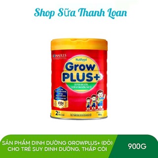 (HSD T3-2028) (Kèm Quà) Sữa Bột NutiFood Grow Plus+ Đỏ - Lon 780g/ 850g.