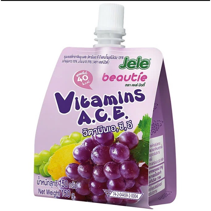 Nước Ép Trái Cây Thạch Vitamin 150g – Jele Beauty Thái Lan