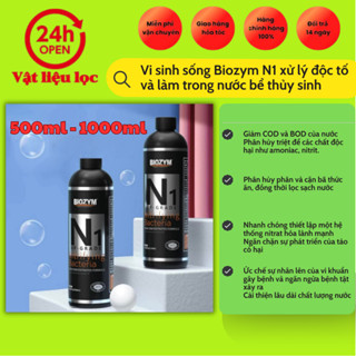 Vi sinh sống Biozym N1 xử lý độc tố và làm trong nước bể thủy sinh