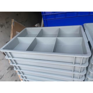 Khay nhựa G8 kích thước 487x325x68mm có 6 ngăn đựng dụng cụ đồ nghề linh kiện đựng thức ăn, ốc vít, đồ dùng, dụng cụ
