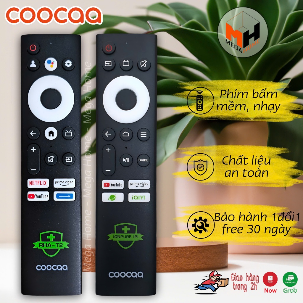 Điều khiển tivi coocaa, coex, remote cho tivi coocaa, coex có giọng nói & không giọng nói