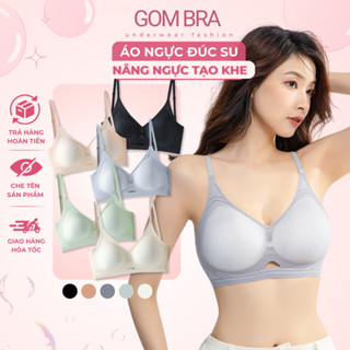 Áo ngực đúc su không gọng có đệm mút dày 4cm Gom Bra, nâng ngực tạo khe hở lưng chữ U gợi cảm - SA-9736