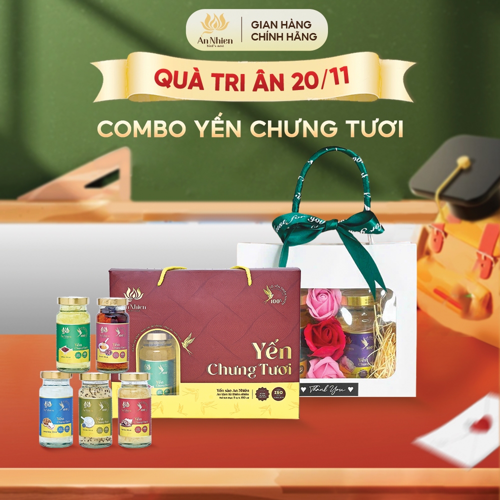AN NHIEN BIRD'S NEST - Combo quà yến tri ân 20/11 - Combo yến trưng tươi