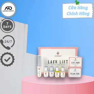 Sét uốn mi collagen 3D 6D, sét uốn mi LASH LIFT Hàn Quốc, dụng cụ mi