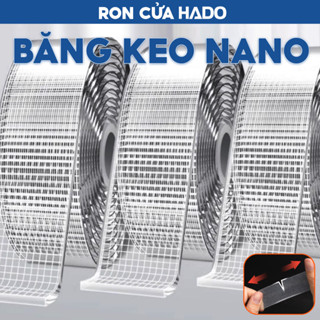 Băng keo nano 2 mặt sợi thủy tinh siêu dính dễ gỡ NANORON Băng keo 2 mặt lưới thủy tinh chống thấm
