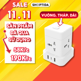 Ổ cắm điện đa năng shoptida ĐÃ ĐƯỢC SỬ DỤNG QUA, gồm các loại ổ vuông, dài, tháp
