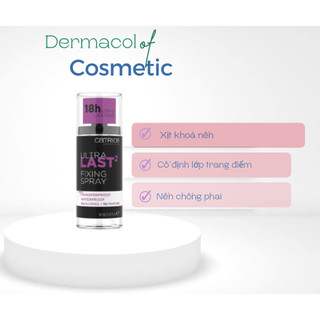 Xịt Khoá Nền Kiềm Dầu Và Cố Định Lớp Trang Điểm Catrice Oil-Control Matt Fixing Spray 50ml màu đen