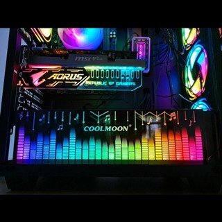 Thanh chắn nguồn đồng bộ Hub Coolmoon Led khiển màu từ xa