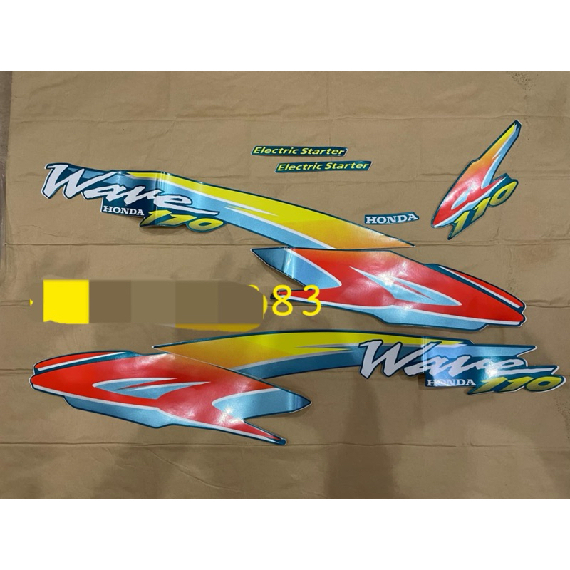 Bộ tem wave thái xanh ngọc - wave 110 xanh