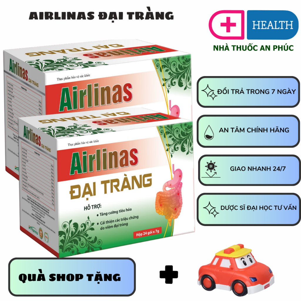 [CHÍNH HÃNG] Hộp 30 gói mới  Airlinas Đại Tràng