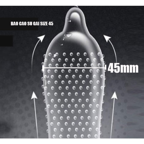 Bao cao su size nhỏ 45mm có gai G SMALL hộp 10 cái