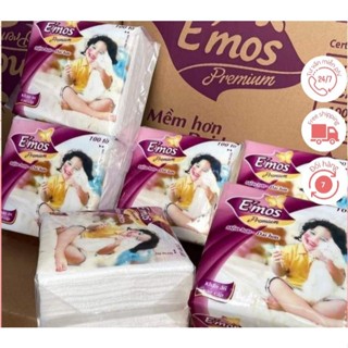 [GIÁ SỈ - FREESHIP] Lốc 30 gói  khăn giấy emos vuông 330x330