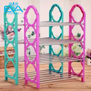 Kệ Để Giày Dép , Sách Vỡ , Vật Dùng 4 Tầng Khung Thanh Inox Lắp Ghép Tiện Lợi KG01
