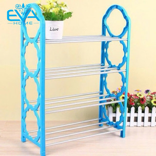 Kệ Để Giày Dép , Sách Vỡ , Vật Dùng 4 Tầng Khung Thanh Inox Lắp Ghép Tiện Lợi KG01
