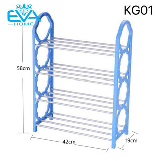 Kệ Để Giày Dép , Sách Vỡ , Vật Dùng 4 Tầng Khung Thanh Inox Lắp Ghép Tiện Lợi KG01
