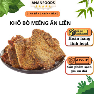 Khô bò miếng ăn liền không chất bảo quản túi zíp 200g 400g 600g