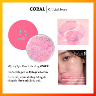 Mặt Nạ Mắt Cải Thiện Nếp Nhăn Giảm Thâm Dưỡng Trắng OGET Pink Collagen Hydrogel Eye Patch 45g