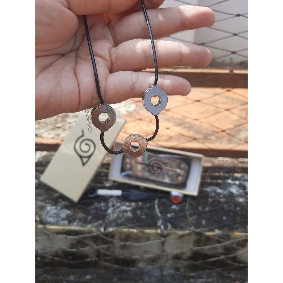 Băng trán làng lá/ găng tay Sasuke/ dây chuyền Itachi / mô hình bằng nhựa trong anime Naruto - Bayst