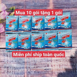   Mua 10 gói tặng 1 gói  Bột thông cống WIN- Thông tắc đường ống bồn cầu bồn rửa mặt 